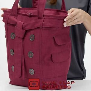 OGIO Burgundy Ladies Function Fashionable Hampton’s Padded Laptop Tote Bag